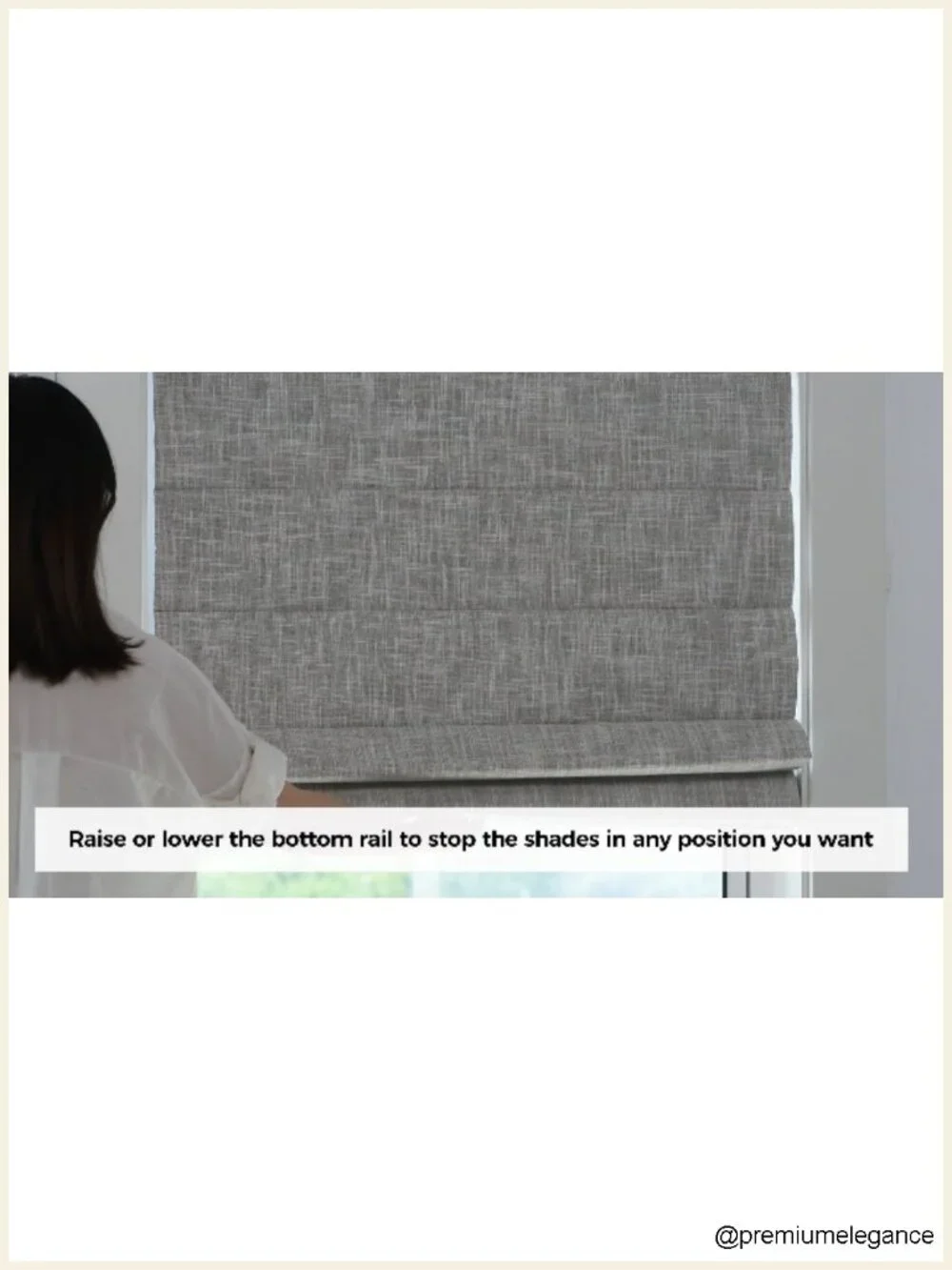 Cordless Roman Shades for Windows 23x64 Light Filtering Linen